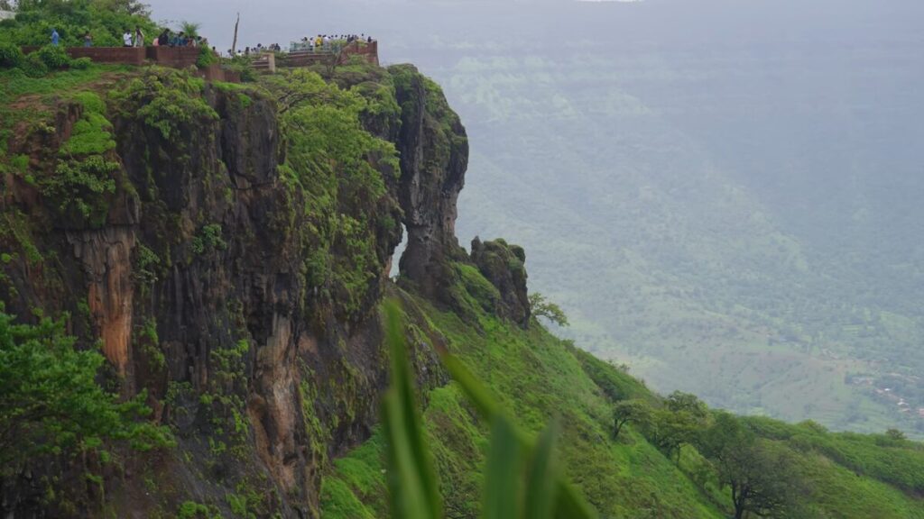 Elephant Head rock formation seen from Needle Hole viewpoint Mahabaleshwar