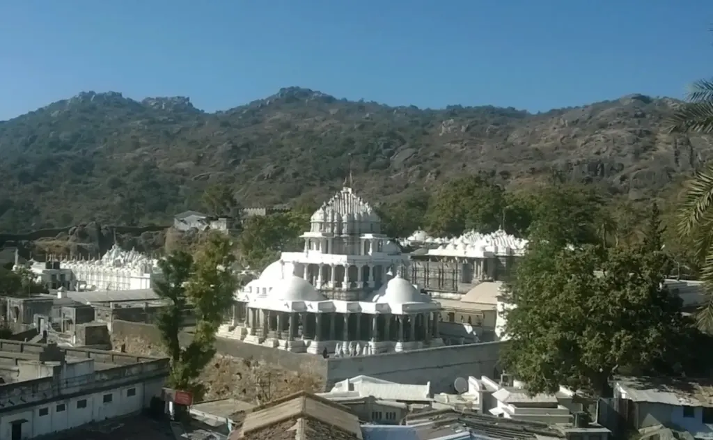 View of Dilwara Jain Temples complex located in Mount Abu Rajasthan